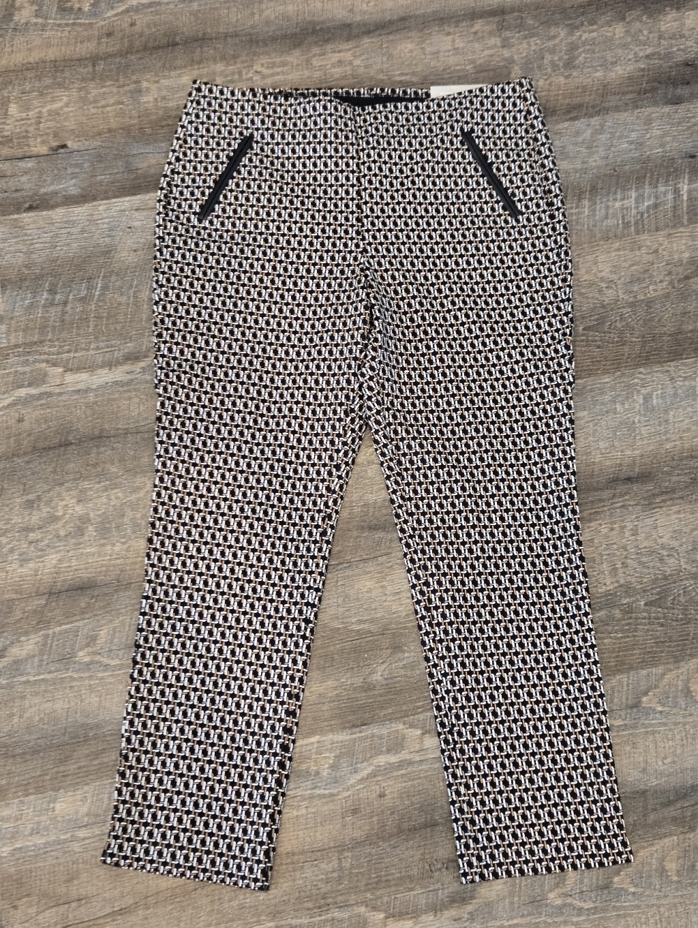 Chico's So Slimming Juliet Geo links ankle Pants, Size 2 (12)